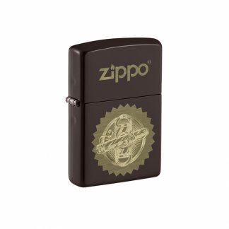 Zippo - Brown Lasered Cigar and Cutter Design