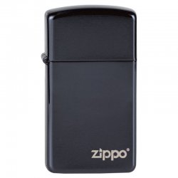 Zippo - Ebony With Zippo Logo Slim
