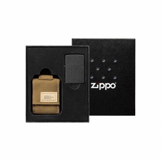 Zippo - Lighter Pouche (Etui) - Molle Pouch Brown And Lighter Gift Set