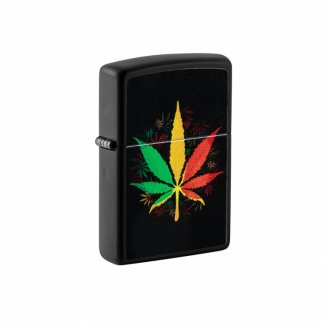 Zippo - Rasta Cannabis Design