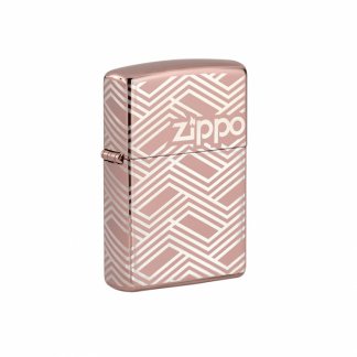 Zippo - Rose Gold Lasered - Abstract Design