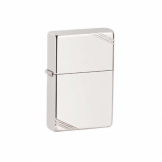Zippo - Vintage High Polished Sterling Silver With Slashes