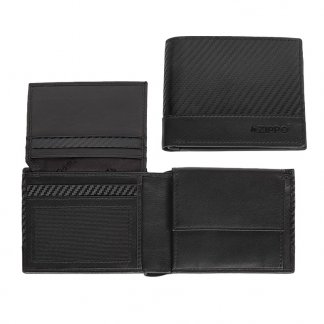 Zippo - Wallet with Coin Case Carbon Range