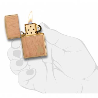 Zippo - Woodchuck Brushed Brass