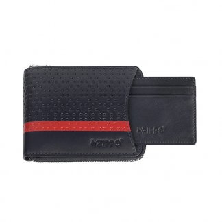 Zippo - Zip-around Wallet with Removable Card Holder Navy Blue Range