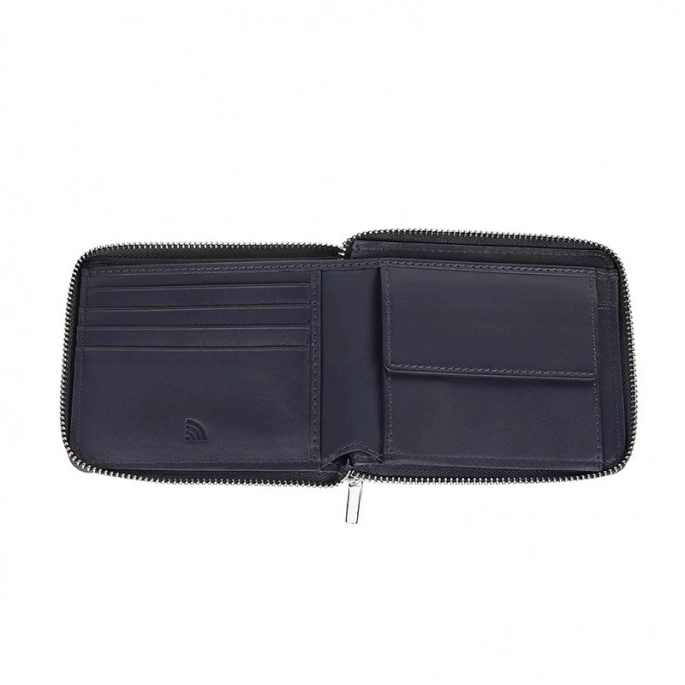 Zippo - Zip-around Wallet with Removable Card Holder Navy Blue Range