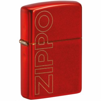 Zippo - Zippo Logo Design Metallic Red